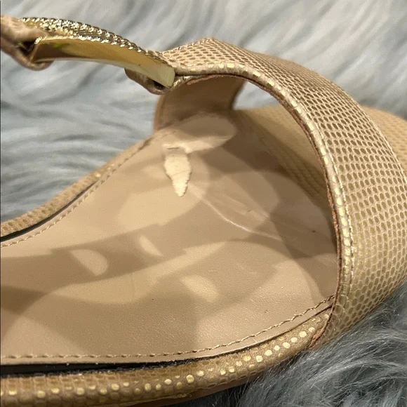 Judith Ripka Metallic Gold Sandals - Picture 10 of 11